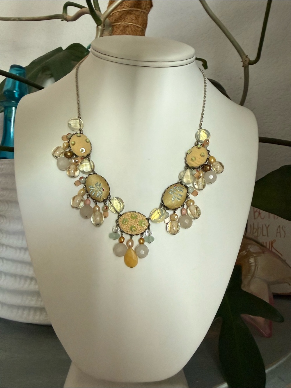 Ayala Bar Silver Tone Statement Necklace